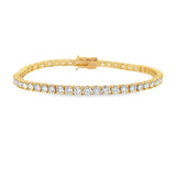 5.50ct Diamond Tennis Bracelet 18KT Yellow Gold
