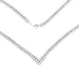 7.00ct Diamond Tennis Necklace 14KT White Gold