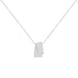 14KT White Gold Diamond Box Pendant Necklace (1 cttw, H-I Color, SI2-I1 Clarity)