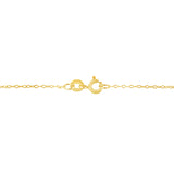 AGS Certified 14K Yellow Gold 2.0 Cttw Baguette and Brilliant Round-Cut Diamond Journey 18" Pendant Necklace (F-G Color, I1-I2 Clarity)
