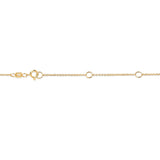 10K Yellow Gold 1/3 Carat Round Brilliant-Cut Diamond Modern Bezel-Set Solitaire 16"-18" Pendant Necklace (H-I Color, SI2-I1 Clarity)
