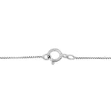 10K White Gold 1/2 Cttw Princess Cut Rhombus Drop Pendant Necklace