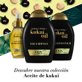 OGX Kukui Oil Conditioner - Moisturizing Anti-Frizz Hair Care for Dry Damaged Hair