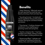 Morfose Ossion Premium Barber Purifying Shampoo 17oz - Nourishing Formula | Salon Quality