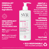 SVR Sensifine Dermo Nettoyant Facial Cleanser & Makeup Remover - Gentle, Dermatologically Tested, 400ml