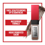 Maybelline Long-Lasting Tattoo Brow Gel 250 - Waterproof, Vegan Eyebrow Makeup
