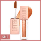 Maybelline New York Lifter Gloss - Moisturizing Lip Gloss with Hyaluronic Acid, Gold Shade
