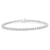 IGI Certified 5.0 Cttw Cut Diamond 14K White Gold Classic 7â€ Tennis Bracelet (H-I Color, I1-I2 Clarity)