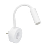 Ideenwelt Socket Reading Lamp with Built-In Outlet