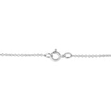 .925 Sterling Silver Pave-Set Diamond Accent Double Curve 18" Pendant Necklace (I-J Color, I1-I2 Clarity)