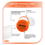 Morfose Ossion Matte Pomade Wax 3.4Oz - Medium Hold
