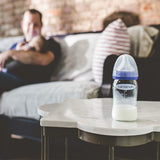 Lansinoh Glass Feeding Bottle 160ml + NaturalWave Bottle Teat Slow Flow