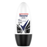 Rexona Invisible Black & White Women Roll-On Deodorant 50ml | 72 Hour Protection
