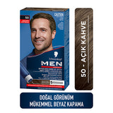 Men Perfect Hair Color 50 Light Brown - Quick Application | Natural Look