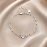 S925 Sterling Silver Pavé CZ Plated Bracelet for Women