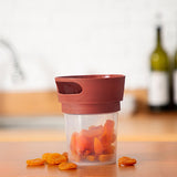 Babyjem Spill-Proof Snack Container for Kids - Antibacterial Fabric Cover, Easy to Use, Ideal for Travel and Daily Use