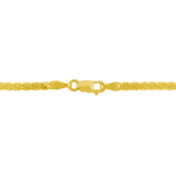 14K Yellow and White Gold 1/4 Cttw Princess Cut Diamond Channel-Set â€œVâ€ Shape 18" Pendant Necklace (H-I Color, SI2-I1 Clarity)