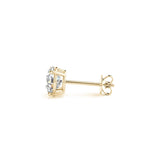3 cttw Certified IGI Lab Grown Round Diamond Stud Earrings 14k Yellow Gold (G/VS2)