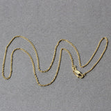 10k Yellow Gold Diamond Cut Cable Link Chain (1.10 mm)