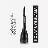 Flormar Gel Liquid Eyeliner GE01 Black - High Pigment Formula | Smooth Finish
