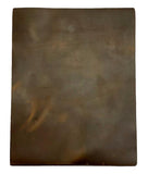 Luggage Crazy Horse Cowhide – Distressed Wax/Oil Finish, 1.8–2.0 mm (4–5 oz), Pre-Cut Leather Sheets (8.5" × 11")