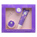 Bee Beauty Berry Much Love: Strawberry Lip Care Set - Exfoliating Lip Scrub & Vitamin E Lip Balm for Dry Lips Treatment