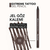 Flormar Extreme Tattoo Waterproof Gel Eyeliner - Long-Lasting, Smudge-Proof Eye Makeup