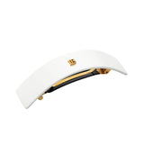 Balmain Cellulose Acetate Barrette Large White Hair Clip