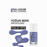 Flormar Full Color FC16 Imaginary World Nail Polish: Extra Pigmented, Long Lasting, High Shine, Vibrant Purple Nail Color