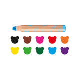 Carioca Toddler Washable Paint Markers - 10 Colors, 3 in 1 Design, Non-Toxic Art Supplies for Kids 1+ Year