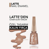 Flormar Cashmere Mocha Glossy Nail Polish 006 - 11ml