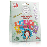 Bee Beauty 7-Day Skincare Mask Set for Face, Hands, and Feet - Comprehensive Facial and Body Care Routine
