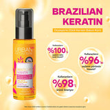 Urban Care Brazilian Keratin Hair Treatment: Straightening, Smoothing, Anti-Frizz Serum with Marula Oil - Heat & UV Protection, Vegan Formula
