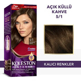 Wella Koleston Intense Hair Dye - 100% Grey Coverage, Long-Lasting Color with Argan Oil