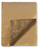 Apricot Natural Grain Deer-Tanned Cowhide –  Full Aniline Finish, 1.1–1.3 mm (3 oz), Pre-Cut Leather Sheets (8.5" × 11")