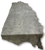 Black Brush Off Distressed Natural Grain Cowhide Leather Skins