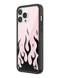 Flames | Pink & Black iPhone Case