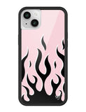 Flames | Pink & Black iPhone Case