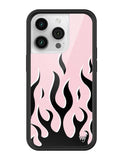Flames | Pink & Black iPhone Case
