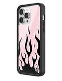 Flames | Pink & Black iPhone Case