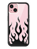 Flames | Pink & Black iPhone Case