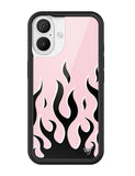 Flames | Pink & Black iPhone Case