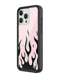 Flames | Pink & Black iPhone Case