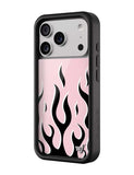 Flames | Pink & Black iPhone Case