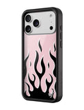 Flames | Pink & Black iPhone Case