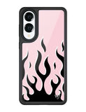 Flames | Pink & Black Samsung Galaxy Case