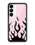 Flames | Pink & Black Samsung Galaxy Case
