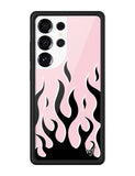 Flames | Pink & Black Samsung Galaxy Case