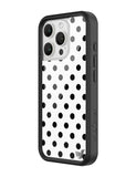 Polka Dot | White and Black iPhone Case