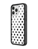 Polka Dot | White and Black iPhone Case